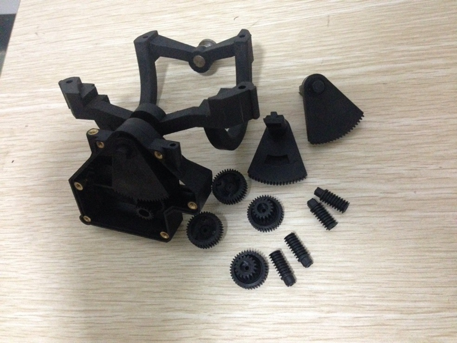 plastic auto headlight gear box assembly